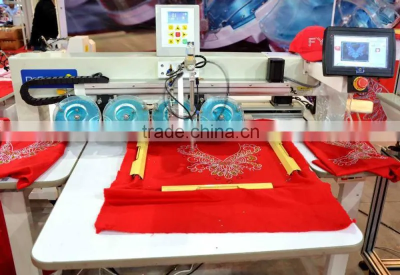 single head rhinestone hot fix machine for T shirt and hats