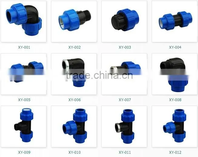 PP compression fitting italian style water plumbing pipe fitting