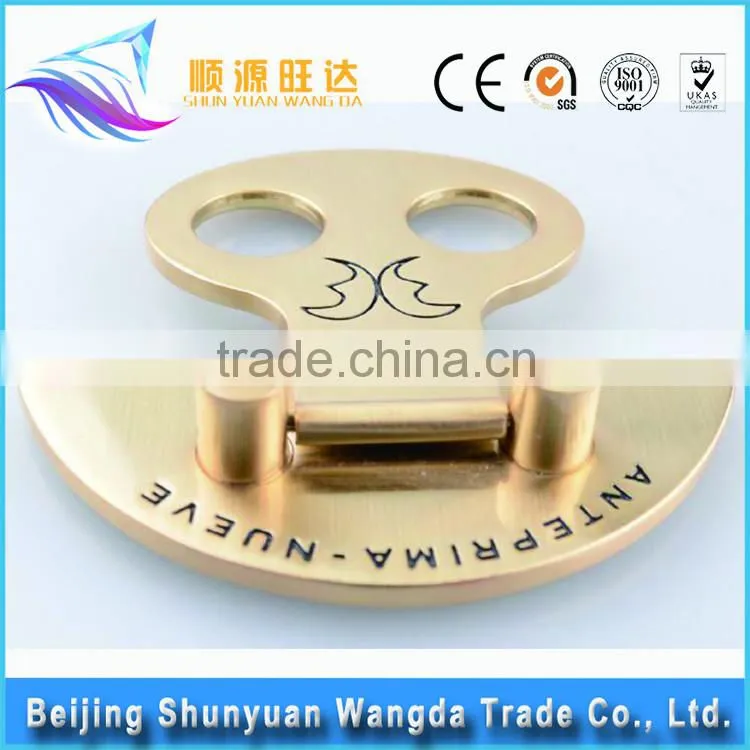 High Quality Customized Brass Lock Metal Bag Buckle for Handbags