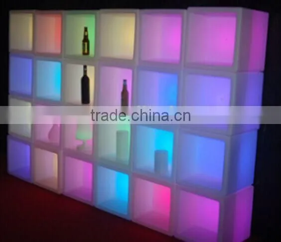illuminated glaring led wine diplaying window/ display rack