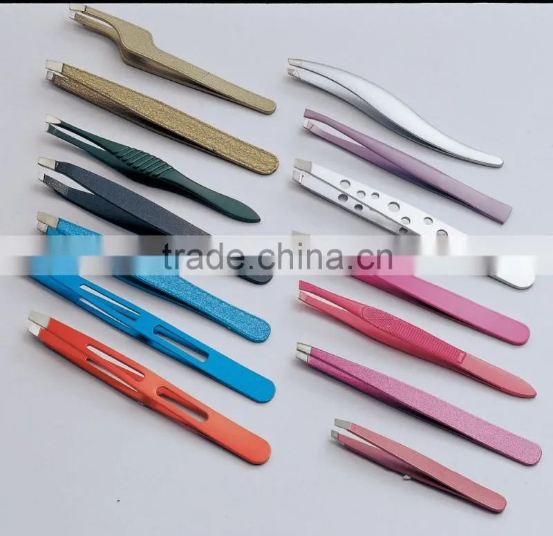 New Arrival Professional Painting Coating and Silk Screen eyebrow tweezer
