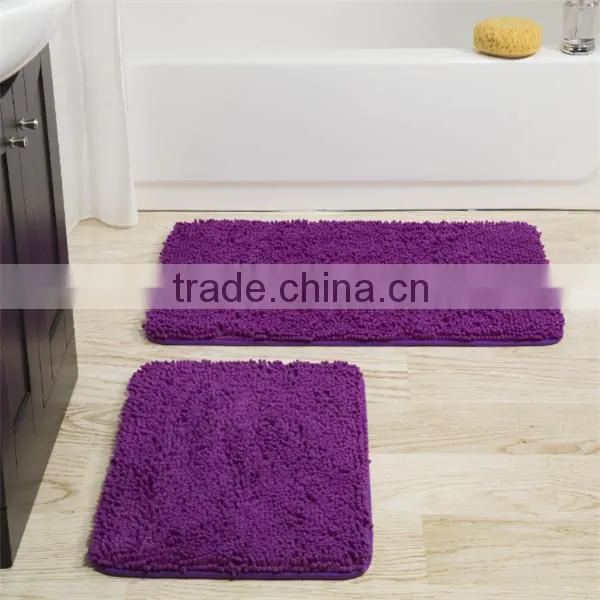 polyester microfiber chenille kid's bathroom carpet rug