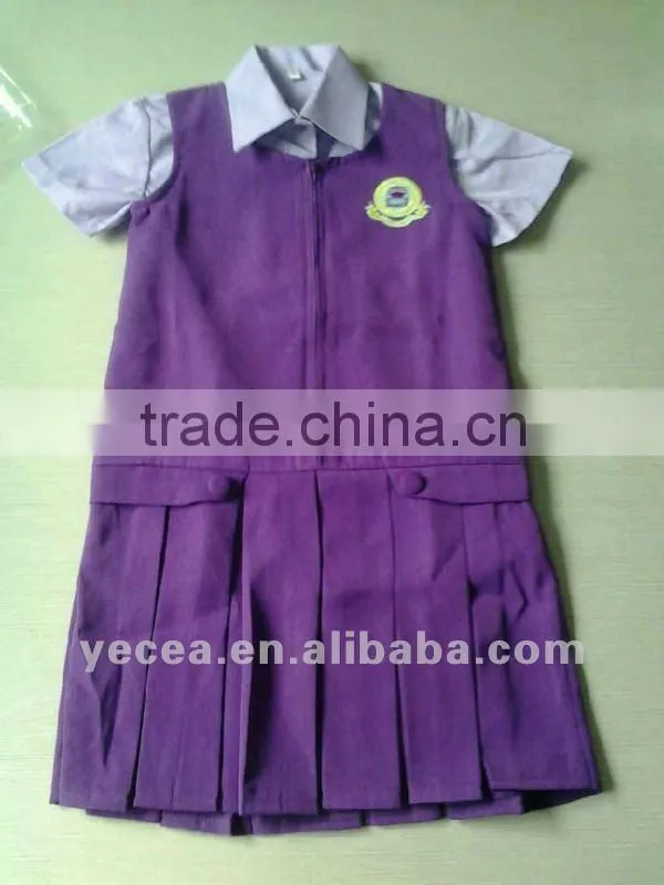 Nice design pinafore school uniform