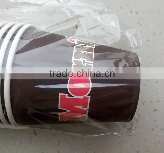 7oz single wall paper cups for hot drink with logo
