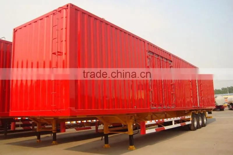 Titan Dry Cargos Transport Box Semi Trailer, Van Type Semi Trailer for Sale