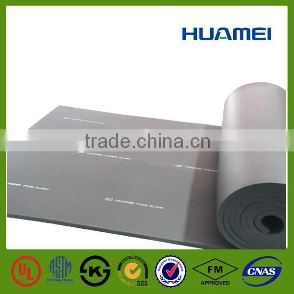 Huamei flexible rubber closed cell elastomeric foam insulation sheet