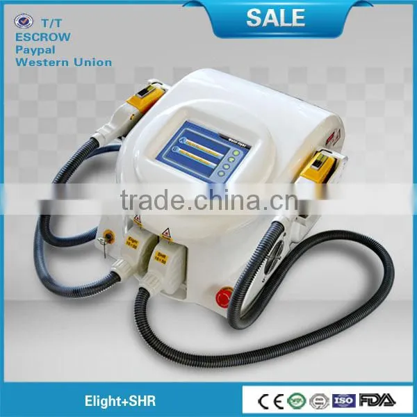 Hot sale two handles alma shr laser with CE certificate strong power 3000w