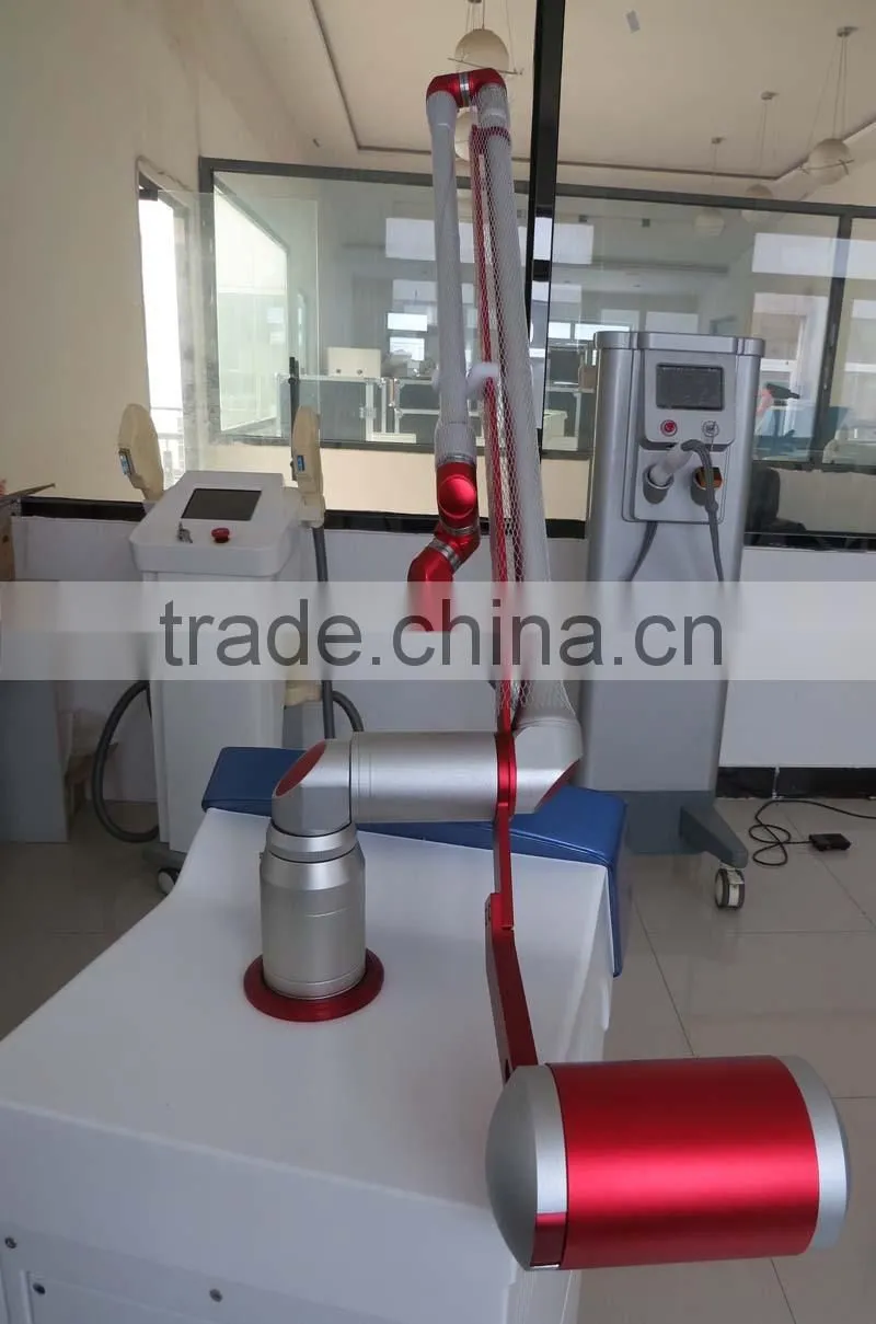 co2 laser fractional system with high quality guiding light arm