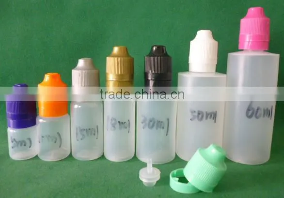 plastic 120mL e liquid Bottle w/ Childproof Tamper Evident Cap