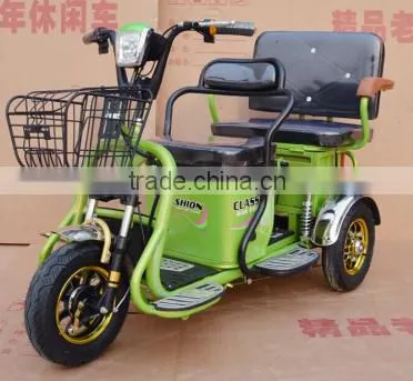 48V 500W 20AH Lead Acid Battery Passenger Seat Mini 3 Wheel Electric Tricycle Scooter