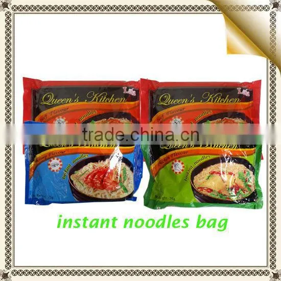 Multiple flavours Optional noodles 75g bag packing for export