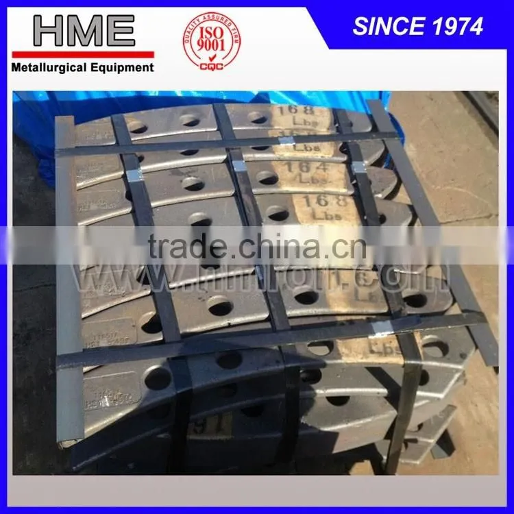 Recycling metal shredder hammer, shredder spare parts, wear parts, end disc cap, spider cap, grate, liner, pin protector, anvil