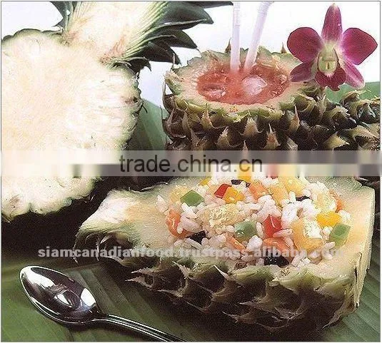 Half Cut Shelled Frozen Pineapple