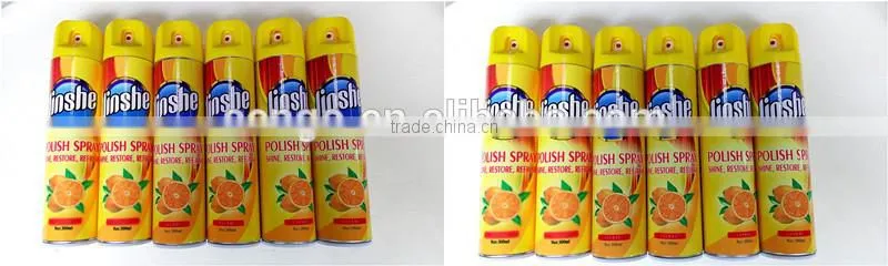 lemon smell furniture polish wax spray