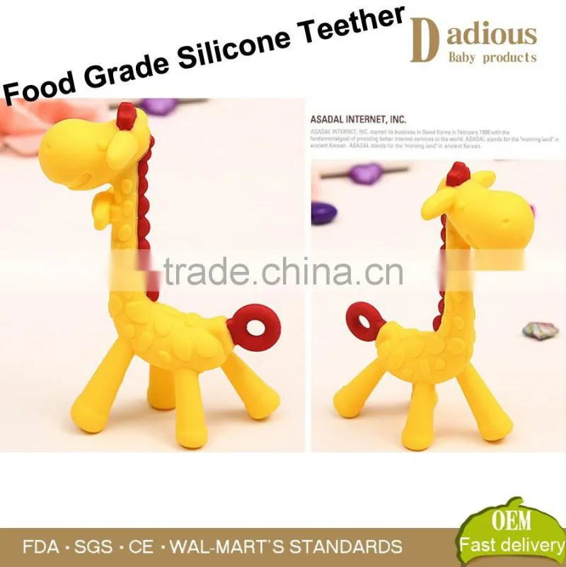 Eco-friendly bulk baby teething teether toy Soft Silicone Teething Toys