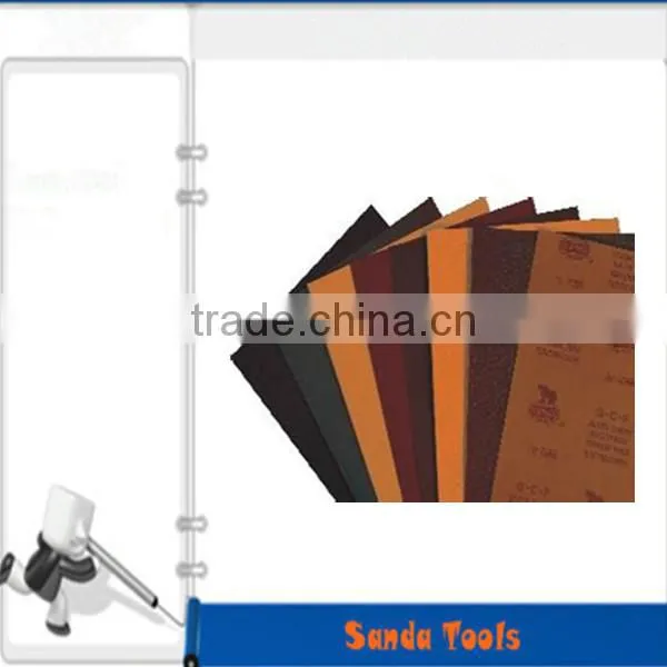 Stable and flexible abrasive paper