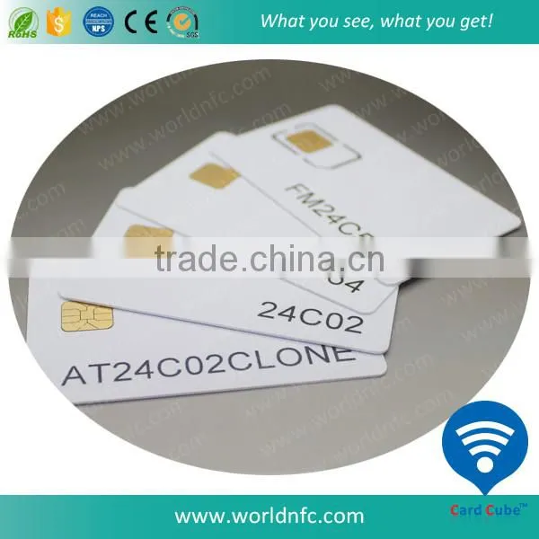 0.84MM Thickness CR80 SLE 5542 Chip Smart Rewritable Contact Card