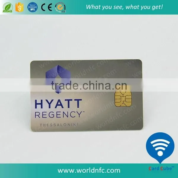 ISO 7816 CR80 PVC Blank SLE5542 Contact Smart Card