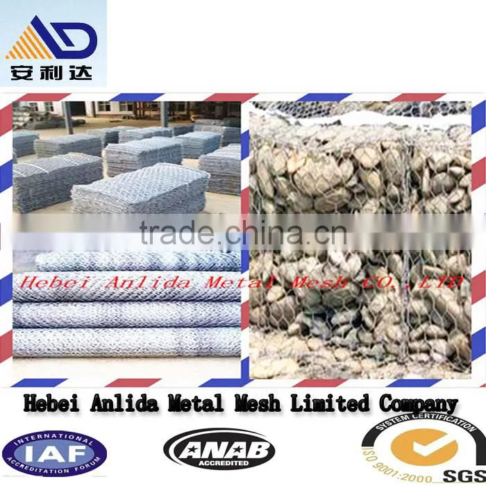 hot sale gabion retaining wall in river , gabion wire mesh in dyke