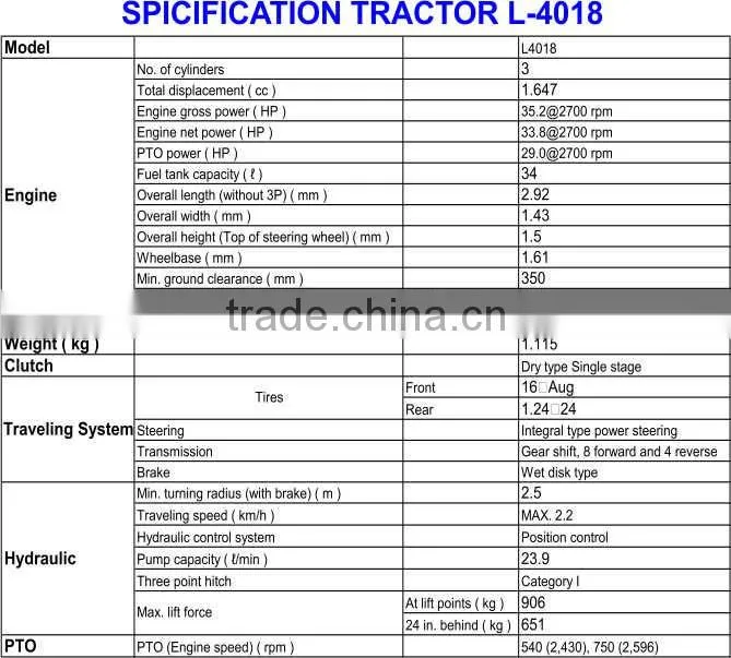 TRACTOR L-4018