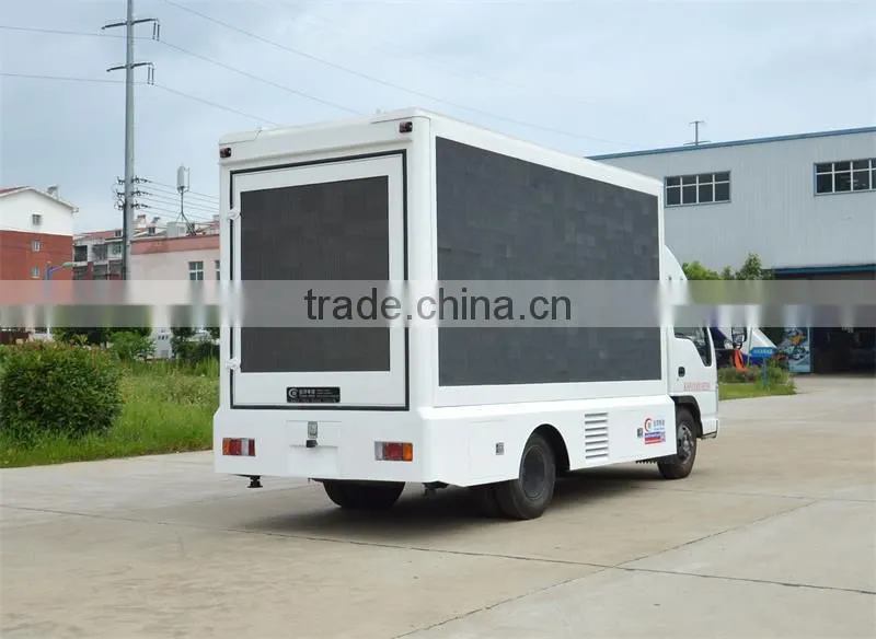 Japan brand 1.5m lifting system led mobile advertising trucks for sale