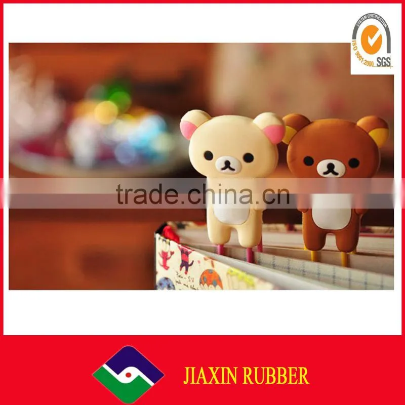 Hot Selling Wholesale New Design Funny silicone bookmark