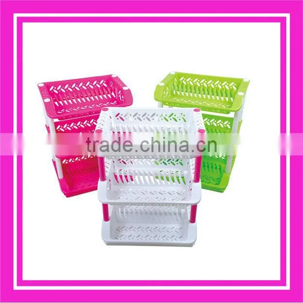 3 layers plastic rack for dish & rack for plate