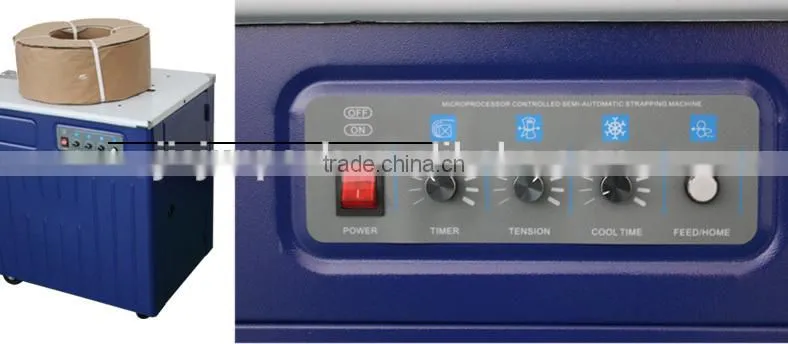 good quality double motor table strapping machine