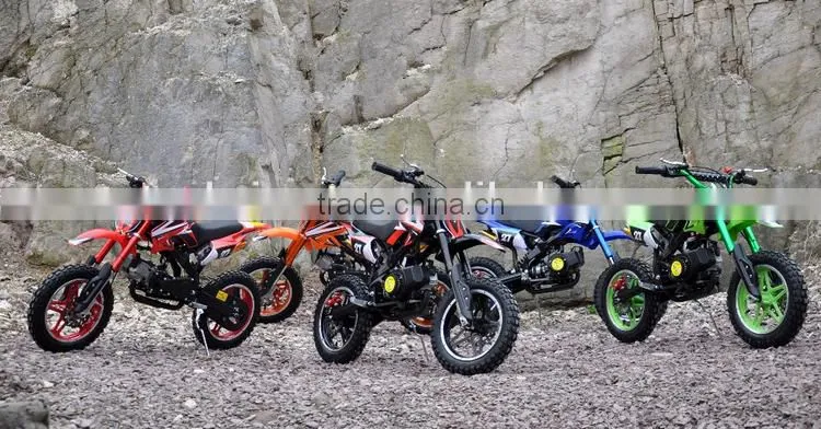 top quality 49cc 2-stroke pull start girl mini dirt bike for sale (TKD50-011)