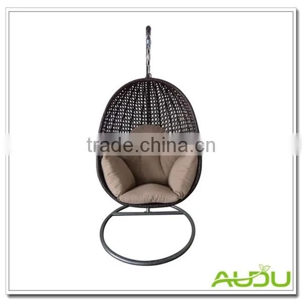 Single Adult Size Cheap Garden Swing With Cushion Inside