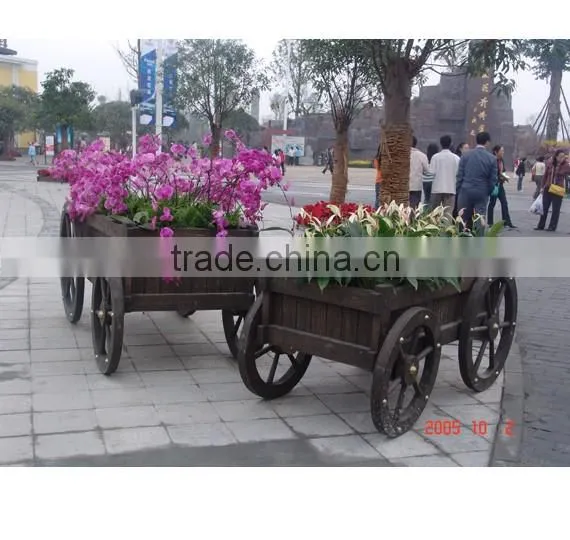 Arlau Outdoor street wooden flower pot
