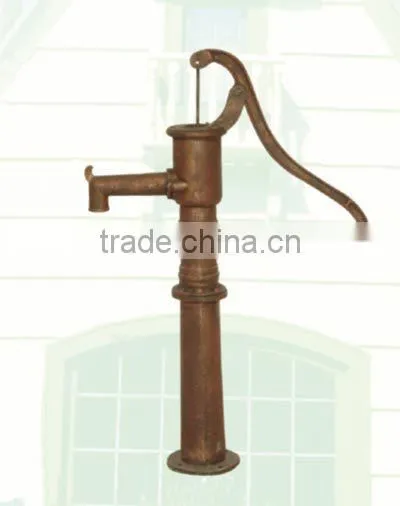 classical style casted grey iron garden decoration Older hand pump