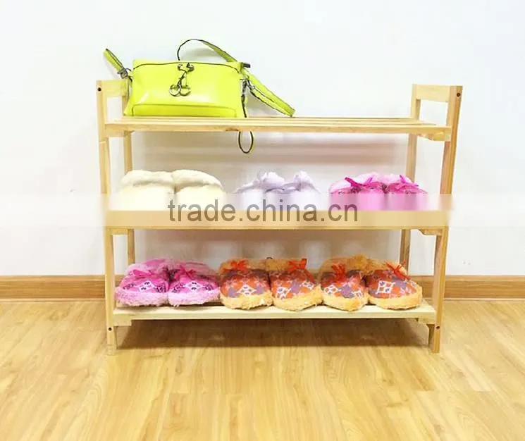 Free standing 3 tier quality product shoe rack/shelves display