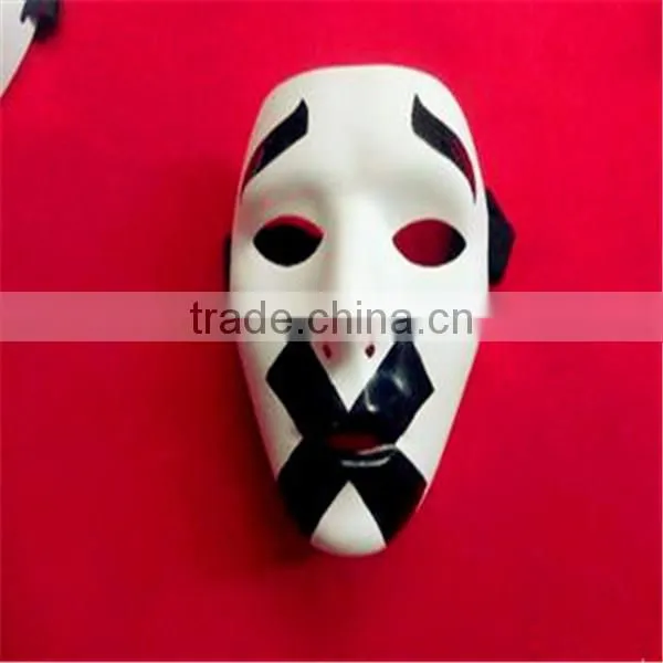 OEM Customized High Quality Plastic Funny Halloween Black Masks