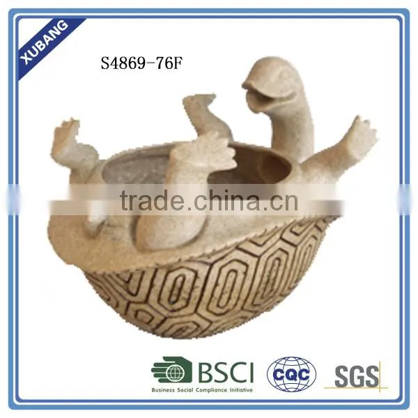 Tortoise Cute Animal Figurine Garden Planter &Flower Decoration
