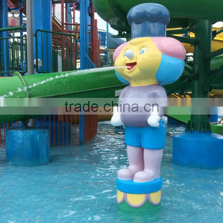 Outdoor cartoon statue for water playground park