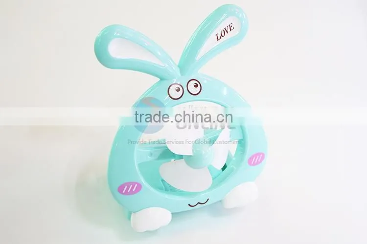 Cool summer rabbbit shape usb fan