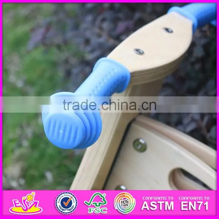 2016 top sale kids wooden bike bicycle,high quality child wooden bike bicycle W16C133