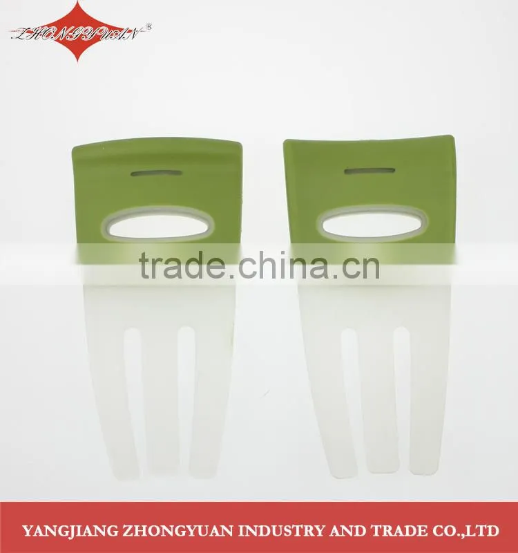 New design high quality 2pcs set of plastic salad mixing tools salad fork