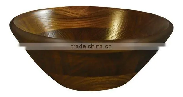 Kijihiki Keyaki Japanese Zelkova Wood Marquetry Salad Bowl Wooden Bowl Hand Made