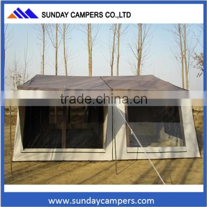 Aussie style ATV truck heavy polycotton folding camper trailer tent