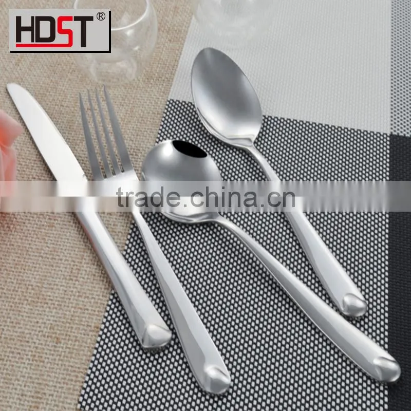 4pcs best selling stainless steel fork knife spoon dinnerware sets; wholesale top choice dinnerware