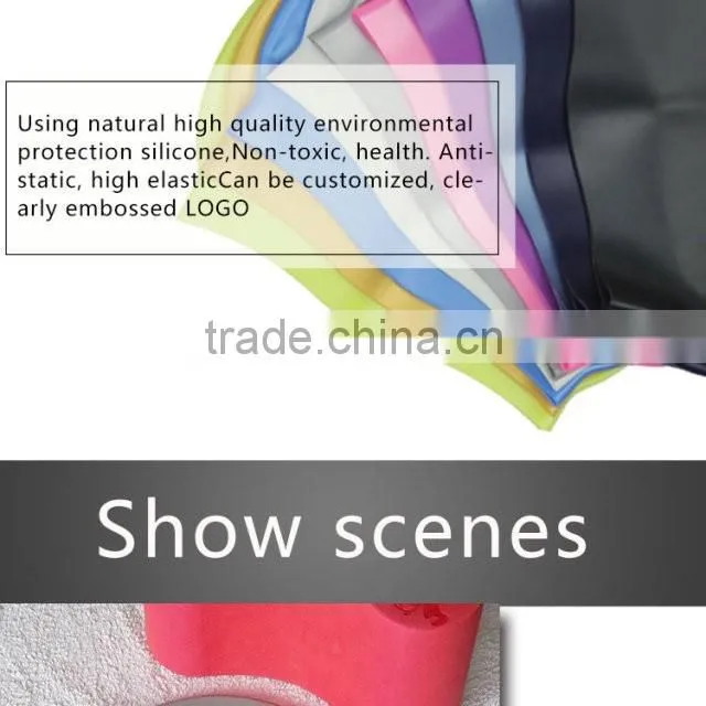 wholesale Low MOQ Custom Silicone Swim Cap For Water Sport, custom silicone product