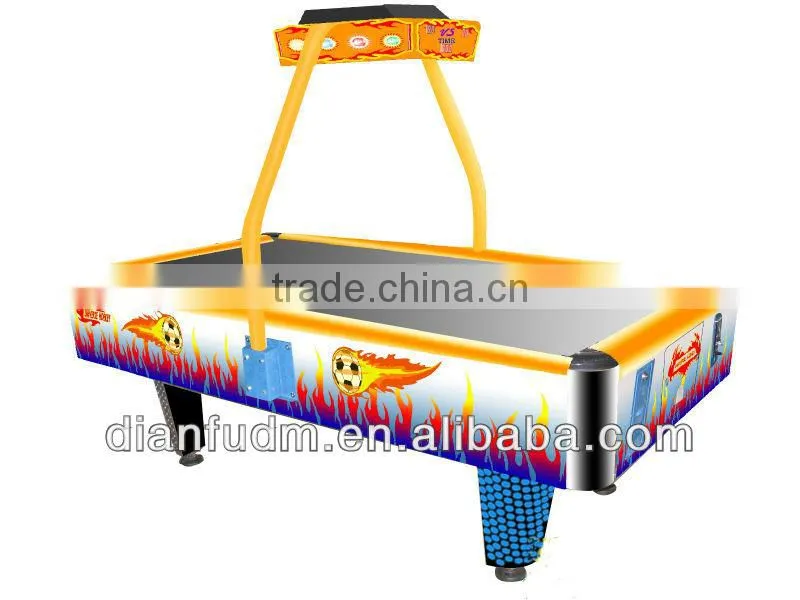 Arcade air hockey machine for entertainment