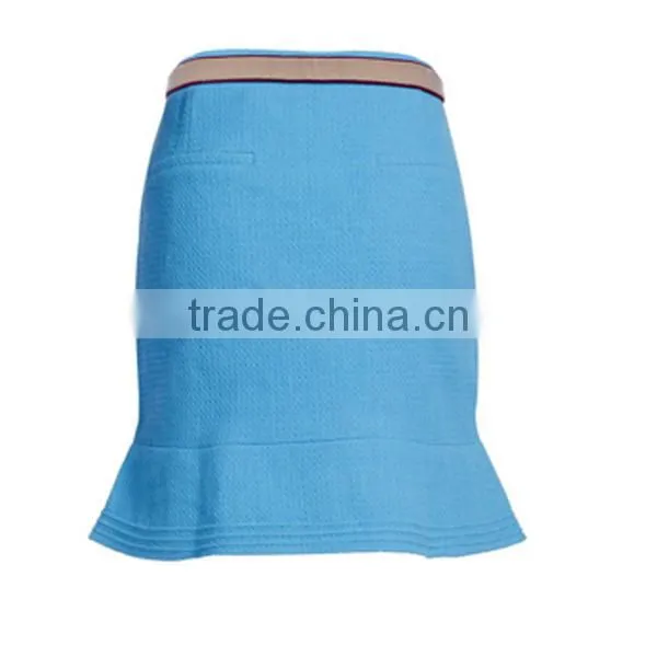 Ladies Fashionable Blue Octopus Skirts Slim Fit Skirt