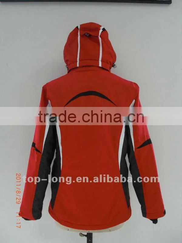 Women ourtdoor clothing brands insulated jacket with hood windproof&waterproof