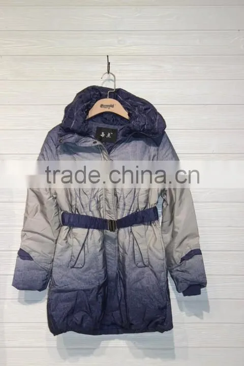 GZY factory stock fashion warm down jacket women