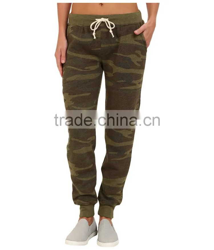 Men french terry jogger pants camouflage trousers cheap wholesale