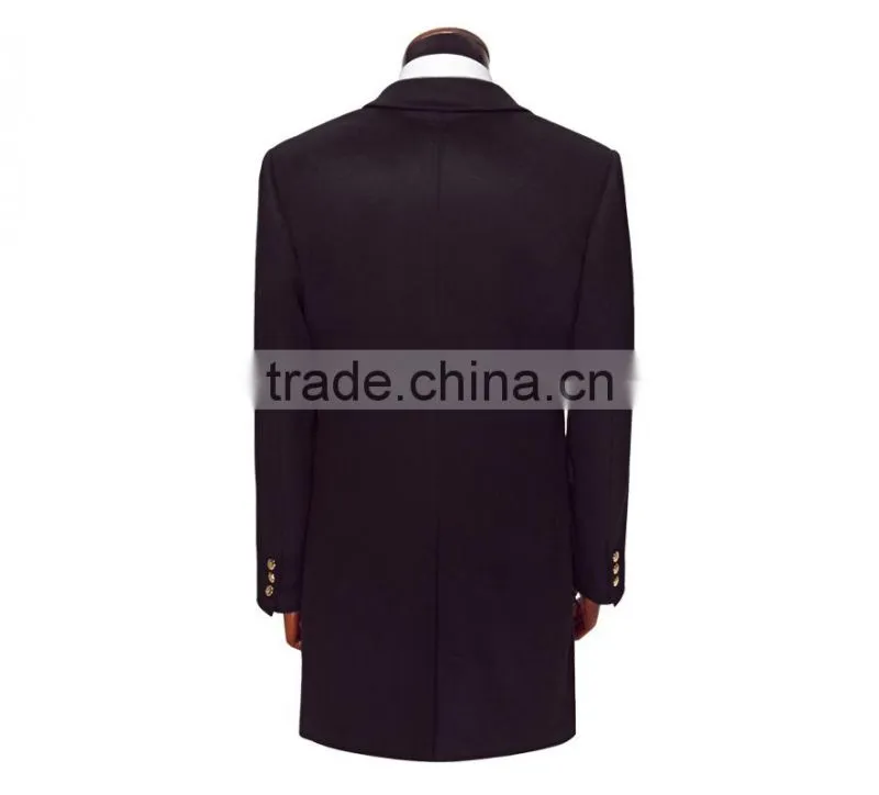 Men Coat Winter Wear Wool Fabric Double-Breasted