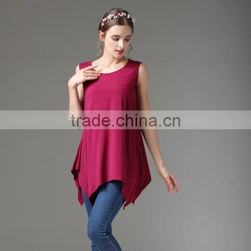 Mamalove Sleeveless Nursing Clothes Loose and Comfortable Pregnant Women T-shirts Breastfeed Top
